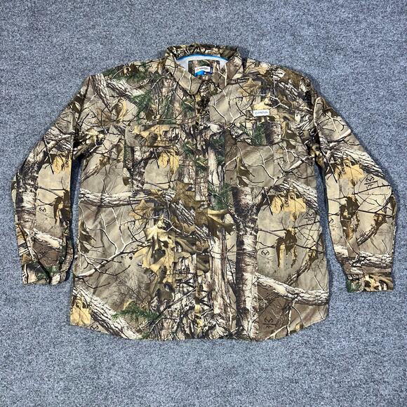 Magellan Outdoors Fish Gear MagWick Camo Long Sleeve Fishing Hunting Shirt 3XL - Picture 1 of 8